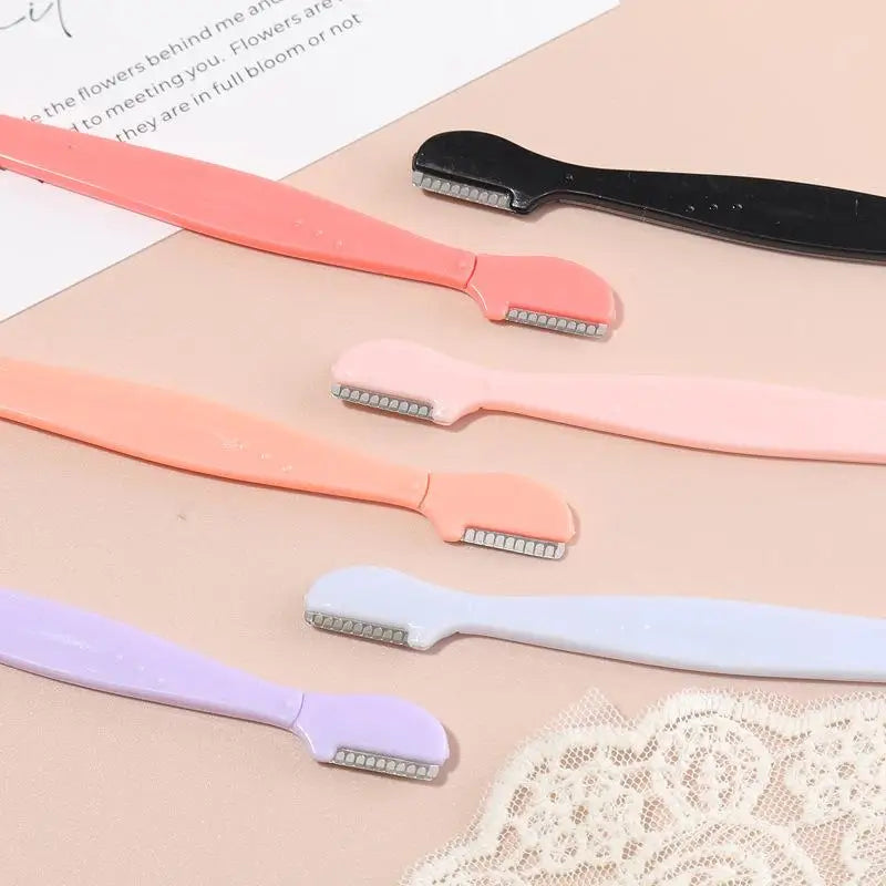 Precision Straight Handle Eyebrow Trimmers 2 3 Round Head Grooming Qme
