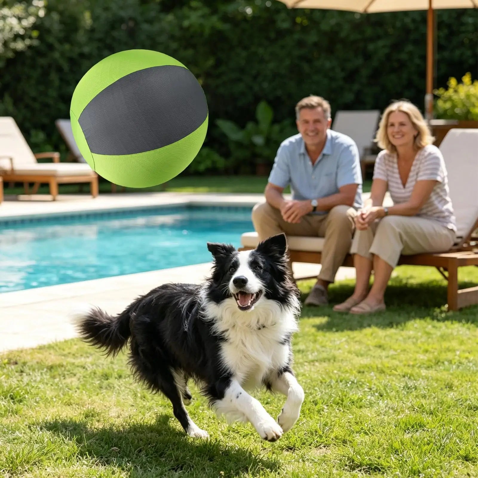 Herding Ball for Dogs Inflatable Puppy Playing Giant Dog Ball Toy for Pet Parents Animal Lovers Trainers Backyard Lawn Garden Qme
