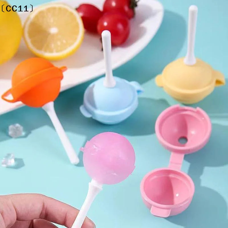 Silicone Popsicle Mold Lollipop Ice Tray Food Grade Reusable Qme