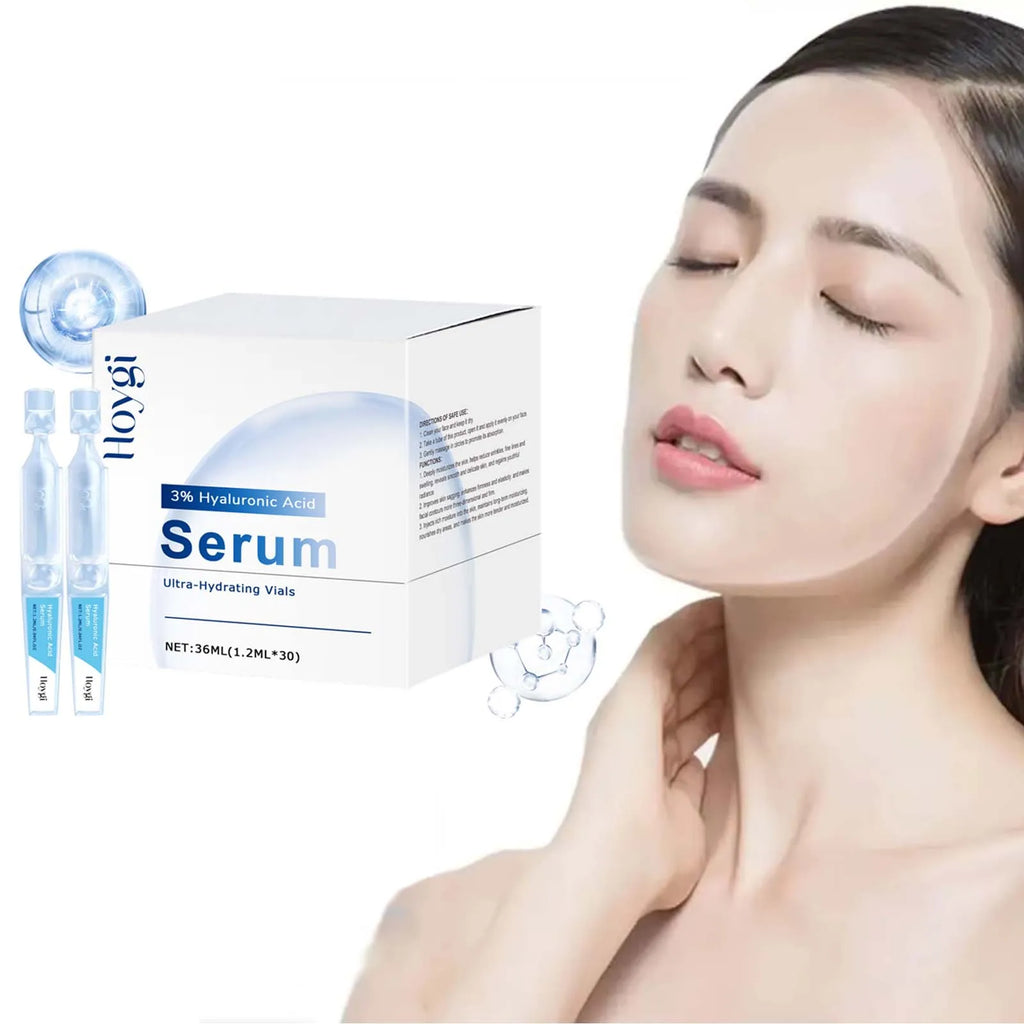 Hyaluronic Acid Serum Deep Moisturizing Facial Skin Essence Rejuvenating Enhances Elasticity Firm Nourishing Brightening Ampule Qme