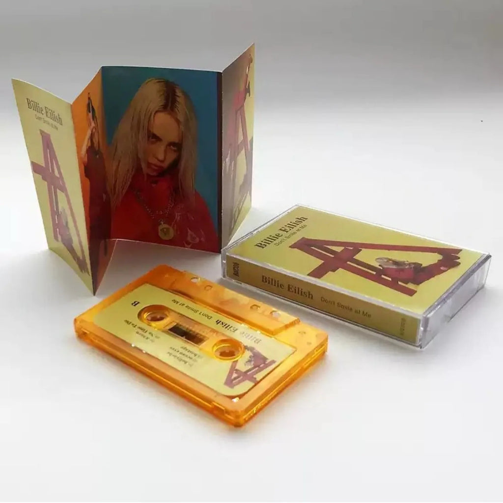 Retro Emotional Pop Music Cassette Tape Yellow Background Art Scene Portrait Themed Cover Atmospheric Narrative Track Collection Qme Music Cassette