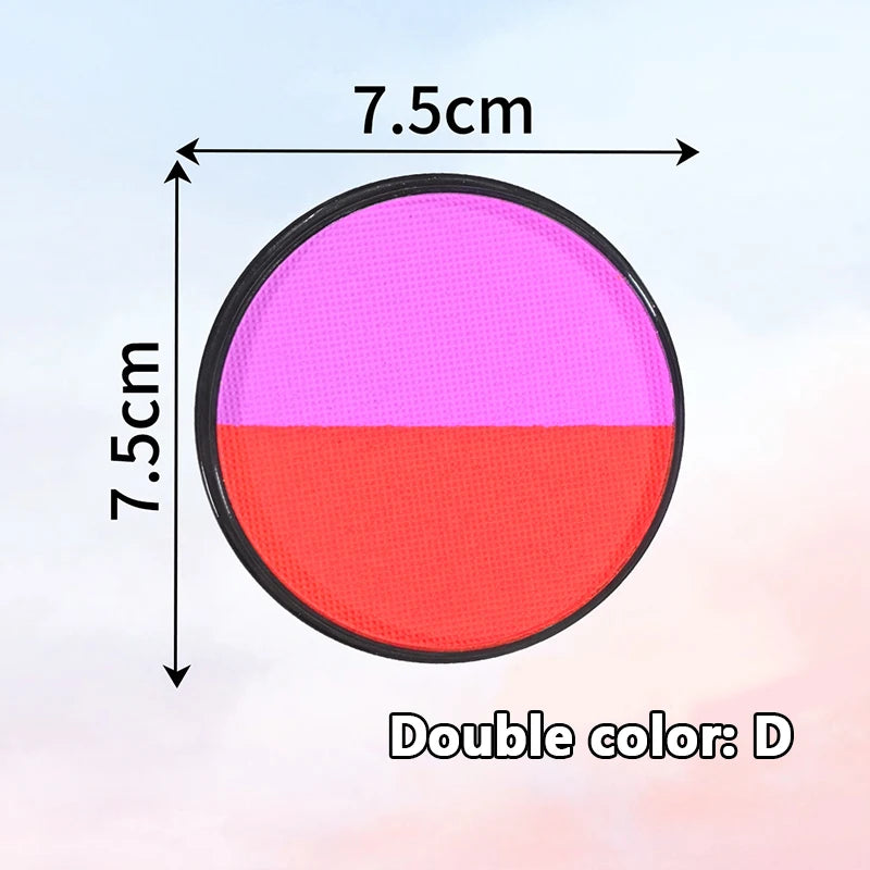 Multicolor Watercolor Face Paint Dual-tone Easy Wash Water-based Body Qme D