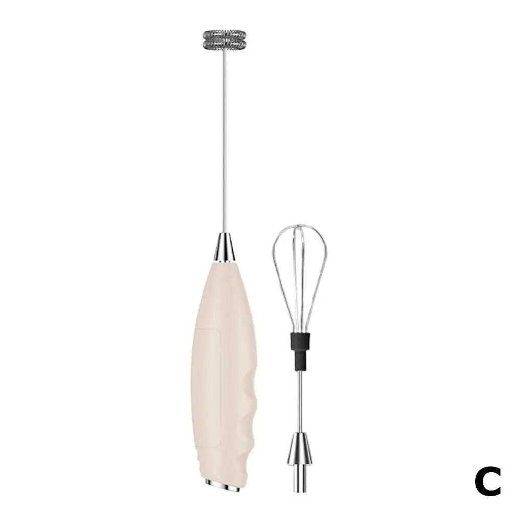 Mi Milk Frother Handheld Foam Maker For Latte Mini Whisk Coffee Cappuccino Frappe Matcha Hot Chocolate Egg Beater Drink Mixer Qme Yellow