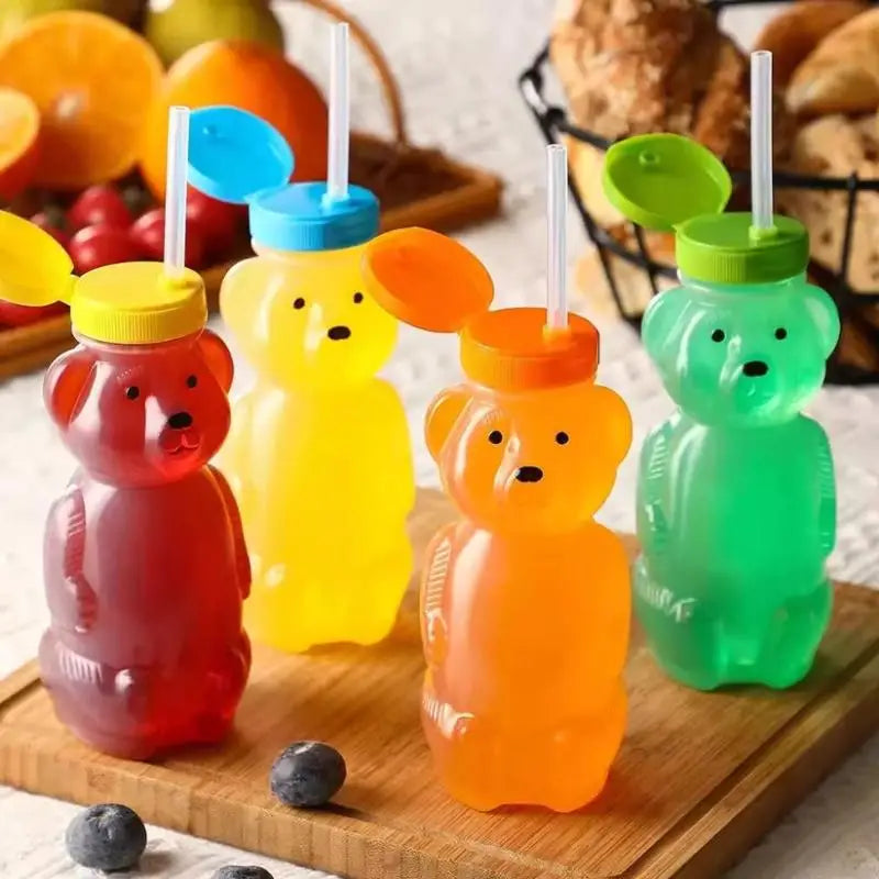 Flexible Straws Leak-proof Squeezable Cup Cute Leak Resistant Babies Qme