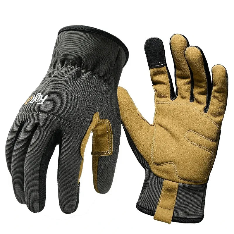 Garden Work Gloves Anti-Slip Abrasion Resistant Touchscreen Protective Thorn Proof for Gardening Planting Repair Qme