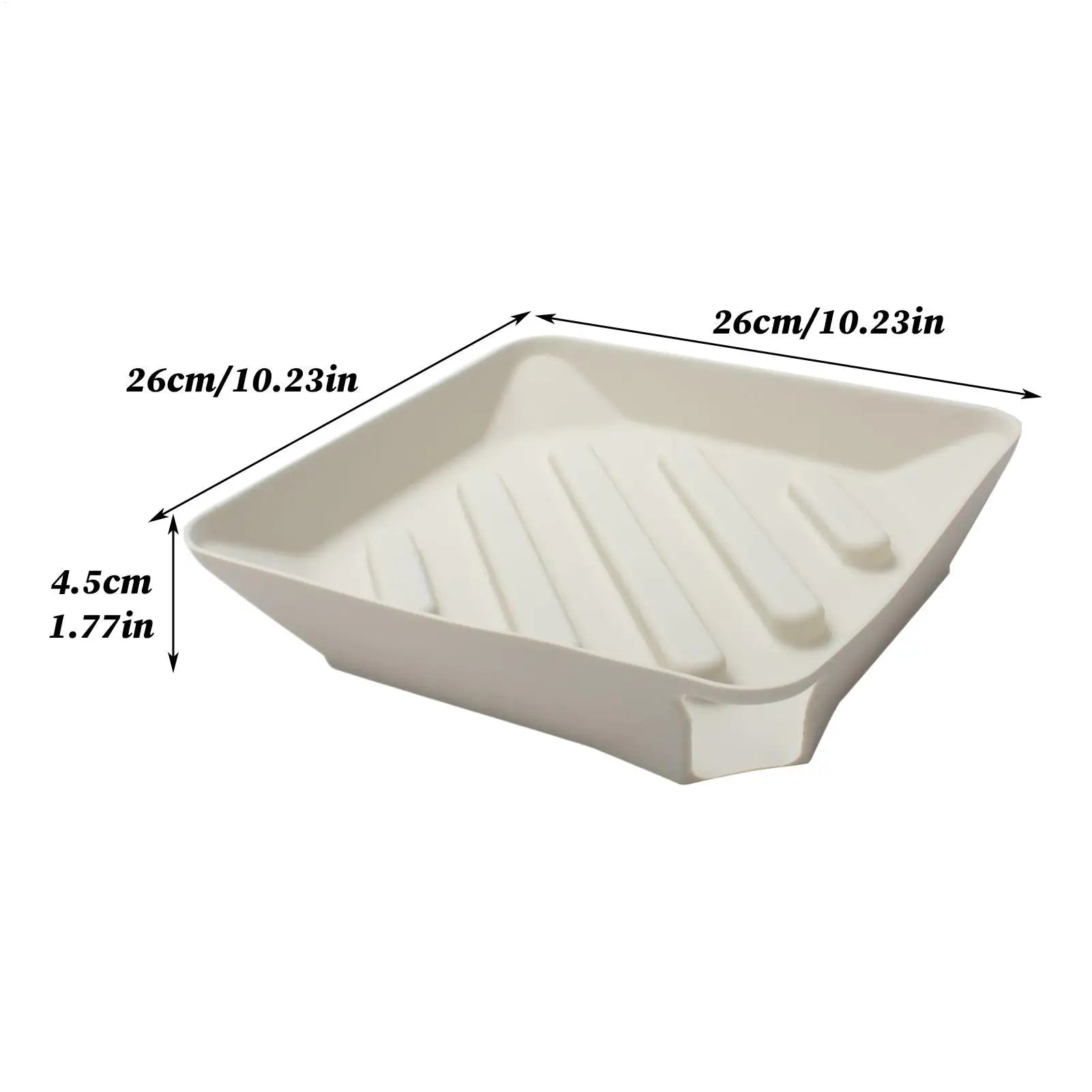 Dish Drying Mat Silicone Storage Organizer Non-Slip Drain Pad With Spout For Counter Bathroom Sink Side Utility Room Apartment Qme
