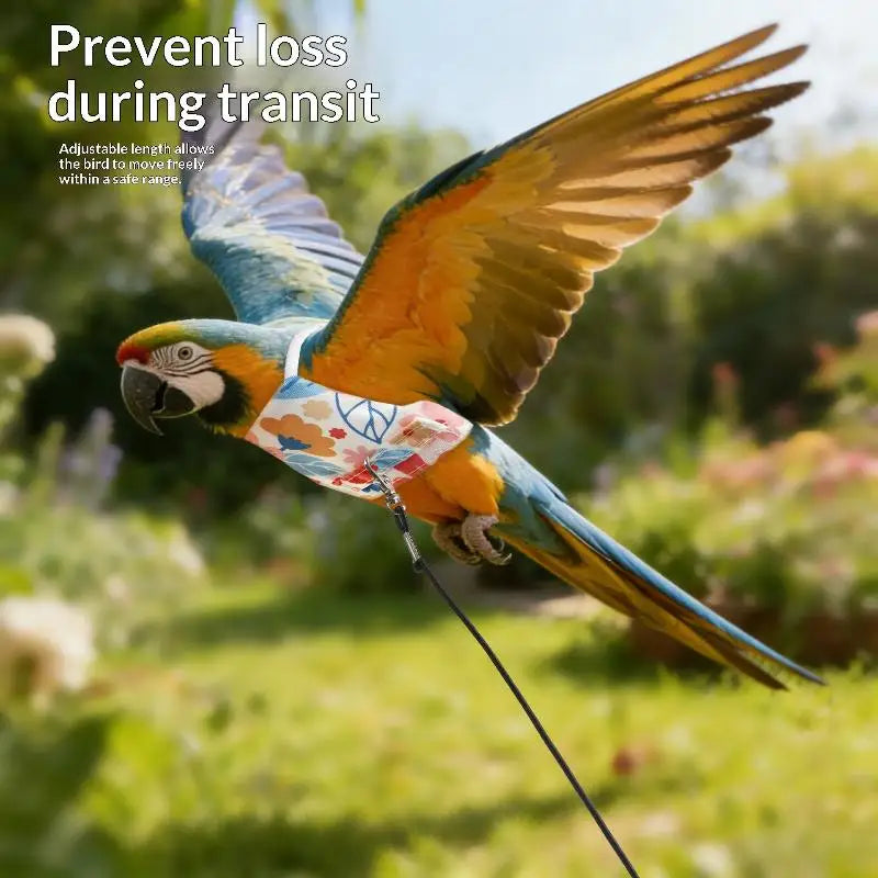Outdoor Flying Rope Pet Decoration Bird Supplies Parrot Clothes Walk Qme