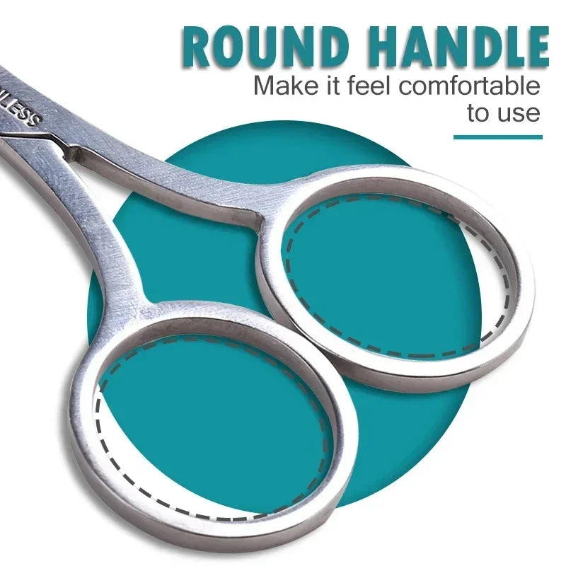 1Pcs Eyebrow Scissor Makeup Eyelash Trimmer Facial Hair Remover Manicure Scissor Nail Cuticle Tool Beauty Scissors Qme