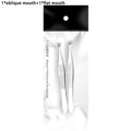 2Pcs/Set Professional Slanted/flat Stainless Steel Hair Removal Clip Eyebrow Face Hair Remover Tweezers Eyebrow Plucking Tools Qme 02