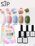 5-piece Colored Gel Nail Polish Showcasing Charm DIY Artistic Art Qme 02