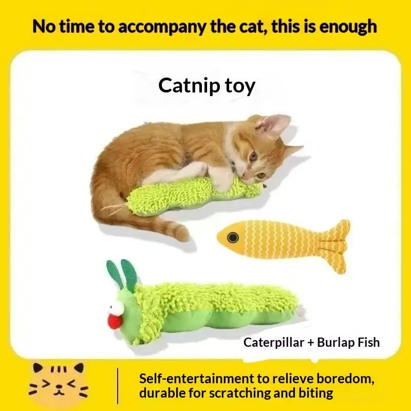 1/2/3PCS Toy A Fun And Relaxing Treat For Pets A Scratch- And Bite-Resistant Cat Toy Pillow Qme A6