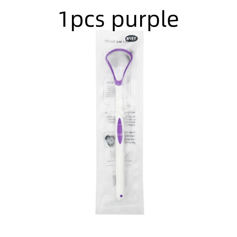 1/5/10/20pcs Grade Tongue Scraper Oral Care Device Removes Thick Coating Food Residue Bad Breath Prevention Tongue Cleaning Qme 1pcs purple