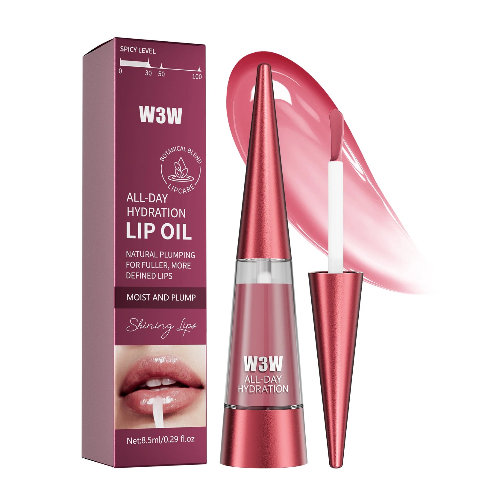 Crystal Jelly Moisturizing Lip Oil, Non-Stick High Pigment Long Lasting Lip Plumper, Plump Glossy Lip Glaze Qme