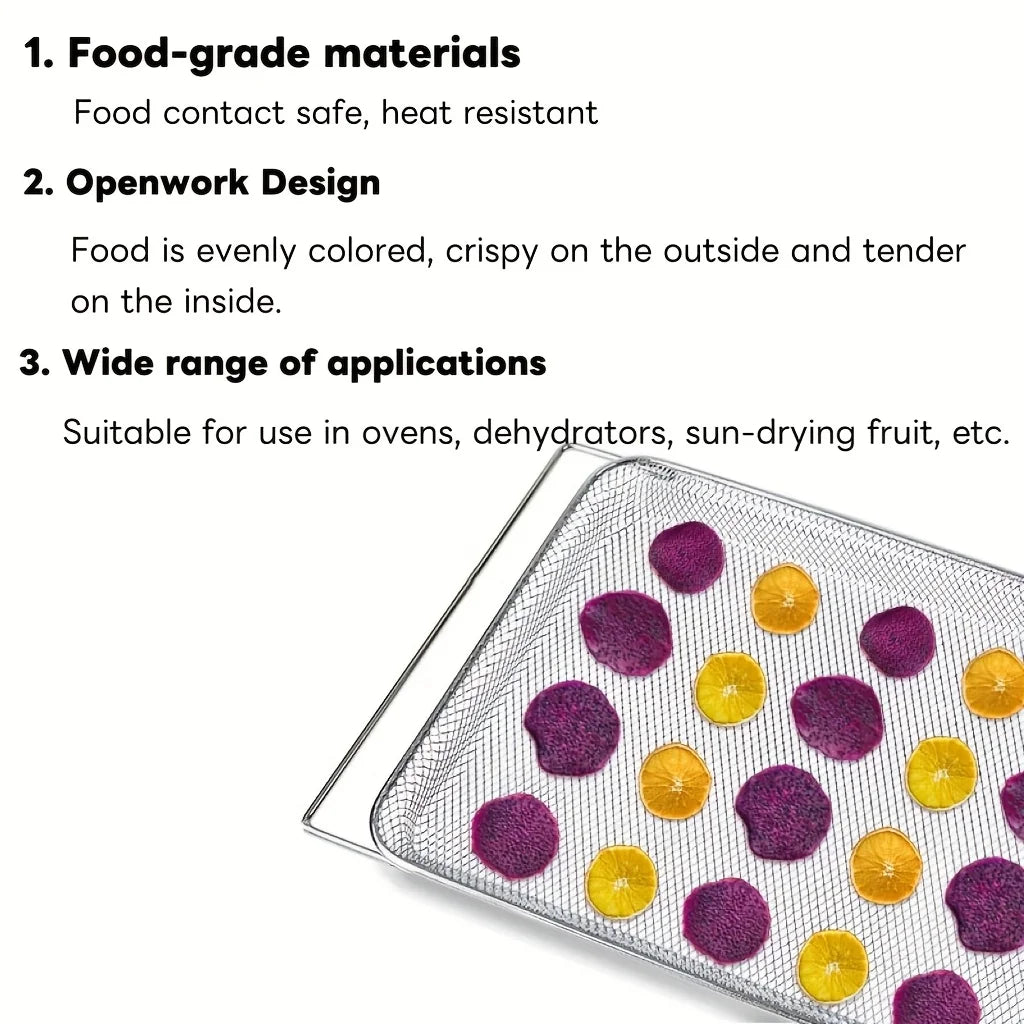 Reusable Baking Tray Suitable Dehydrator Herb Drying Mesh Baskets Qme