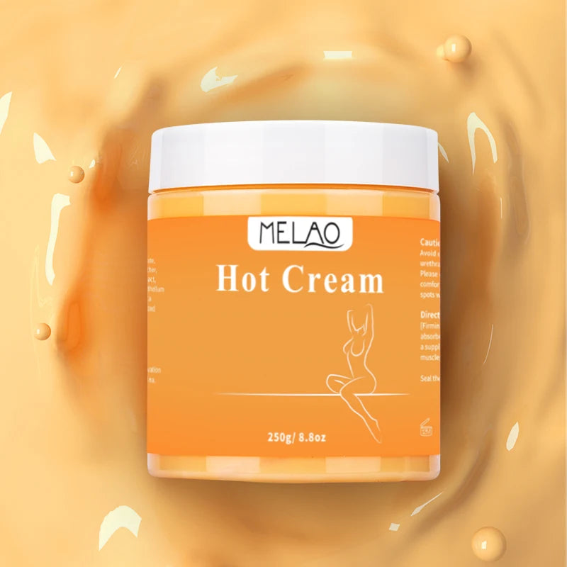 MELAO Hot Cream Massage Gel - Natural and 87% Organic Anti Cellulite Slimming Lotion Fat Burning Massage Weight Loss Cream Qme