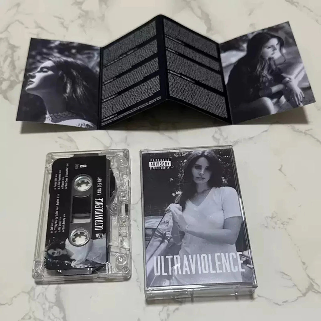 Dreamy Retro Indie Pop Cassette Tape | Black-and-White Portrait Atmospheric Cover, High-Fidelity Analog Full Track Edition Qme Ultraviolence