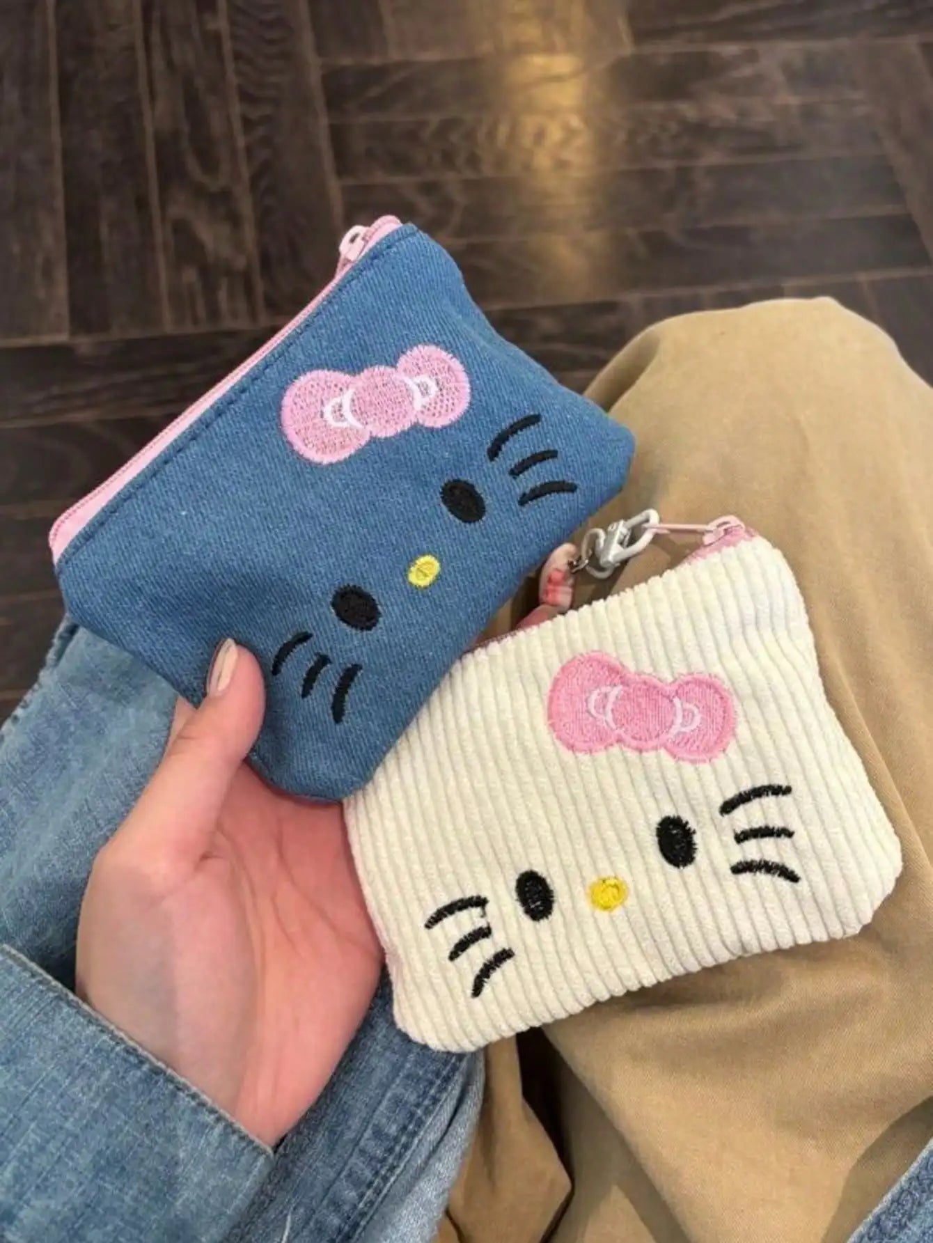 Pocket Wallet Stationery Supplies Lipstick Headphones Portable Bag Qme