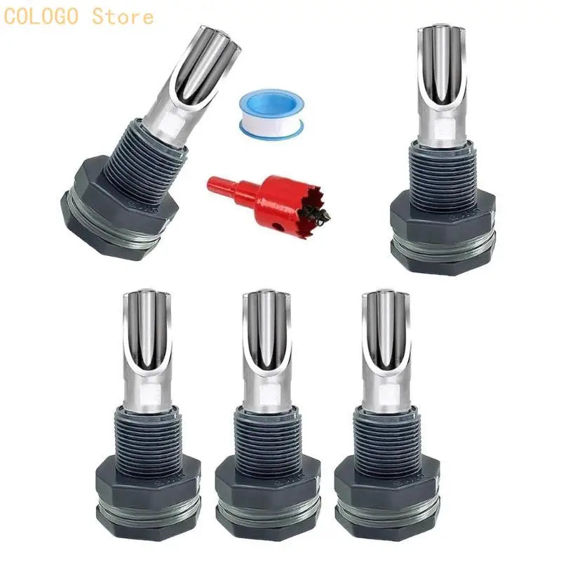 5 Pig Waterer Nipples Stainless Steel Easy Installation Watering Tool Qme