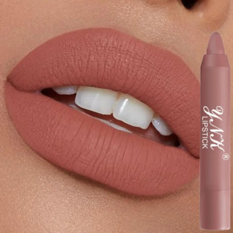 Pink Series Velvet Matte Lipstick Pen Waterproof Long Lasting Red Qme