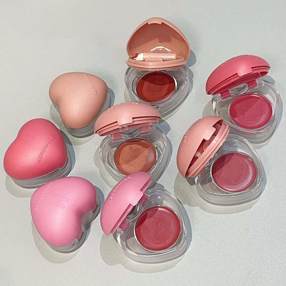HERORANGE Lip Cheek Dual-purpose Mud Lipstick Natural All-match Matte Qme