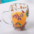 Double-layer Heat-resistant Glass Coffee Cup Beautiful Choice Made Qme 1pc 301-400ml
