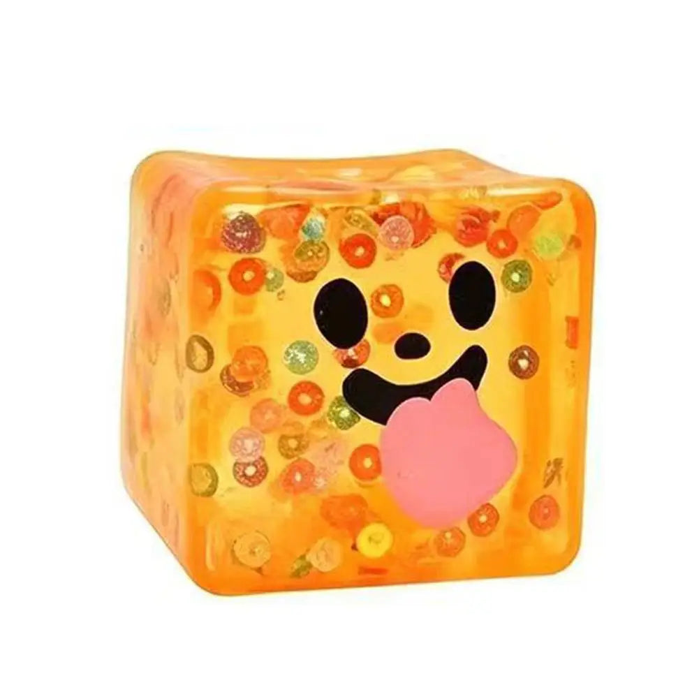 Halloween Ice Cube Squishy Toy Slow Rising Maltose Sensory Fidget Qme ghost