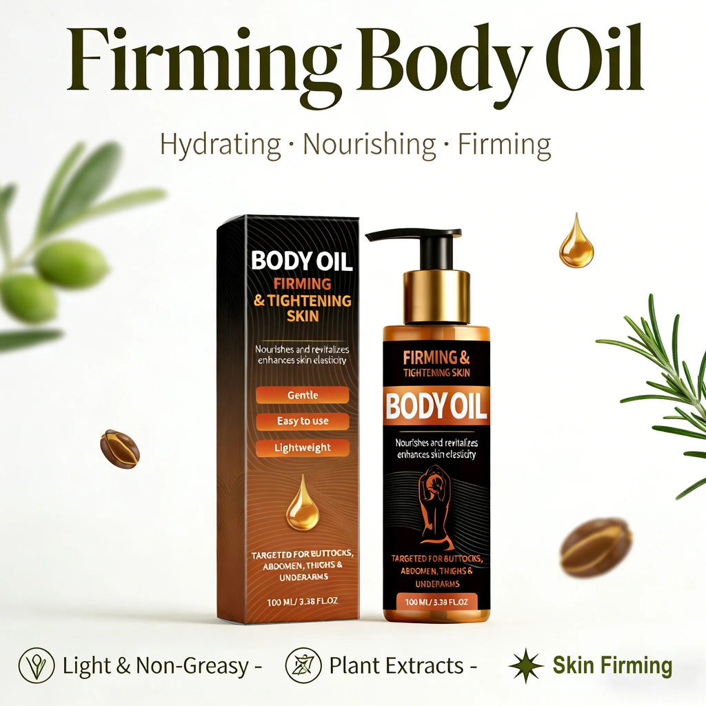 Firming Body Oil Lift Skin Improve Dry Brightening Nourishing Tightening Improve Sagging Smooth Skin Care Massage Essential Oil Qme