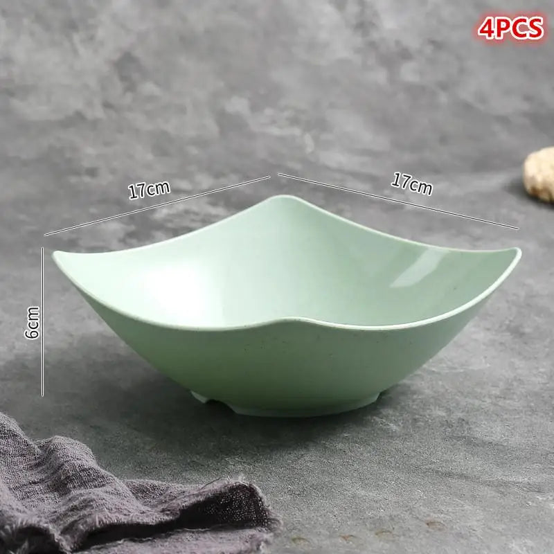 Plastic Salad Mixing Bowls Premium Multipurpose Fruit Vegetable Qme Green