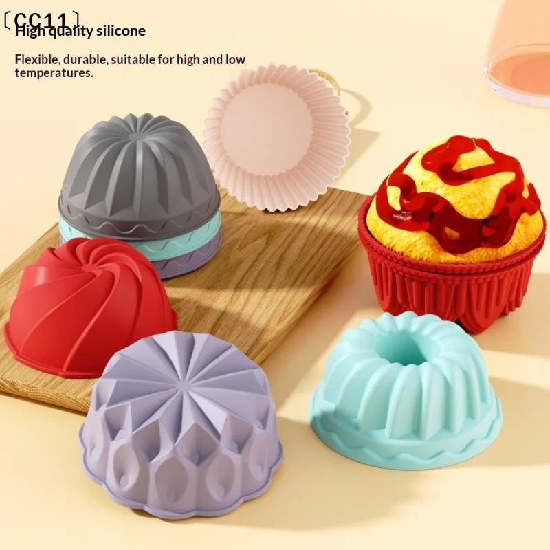 Charlotte Cake Pan Silicone Cheesecake Nonstick Round Baking Mold Qme