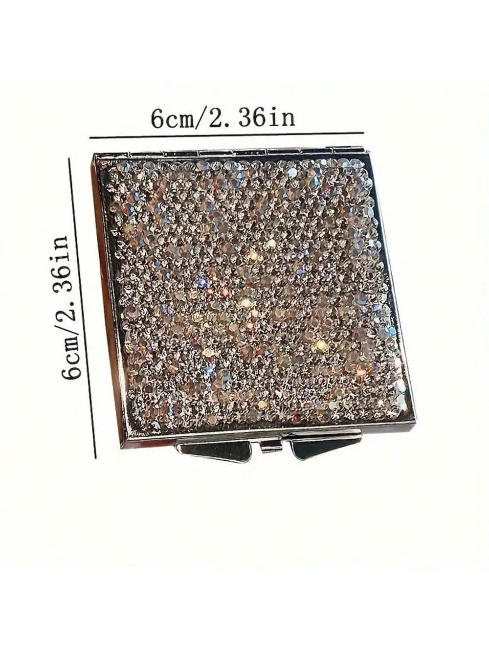 1pcLuxury Makeup Mirror Mini Portable Folding High-definition Qme