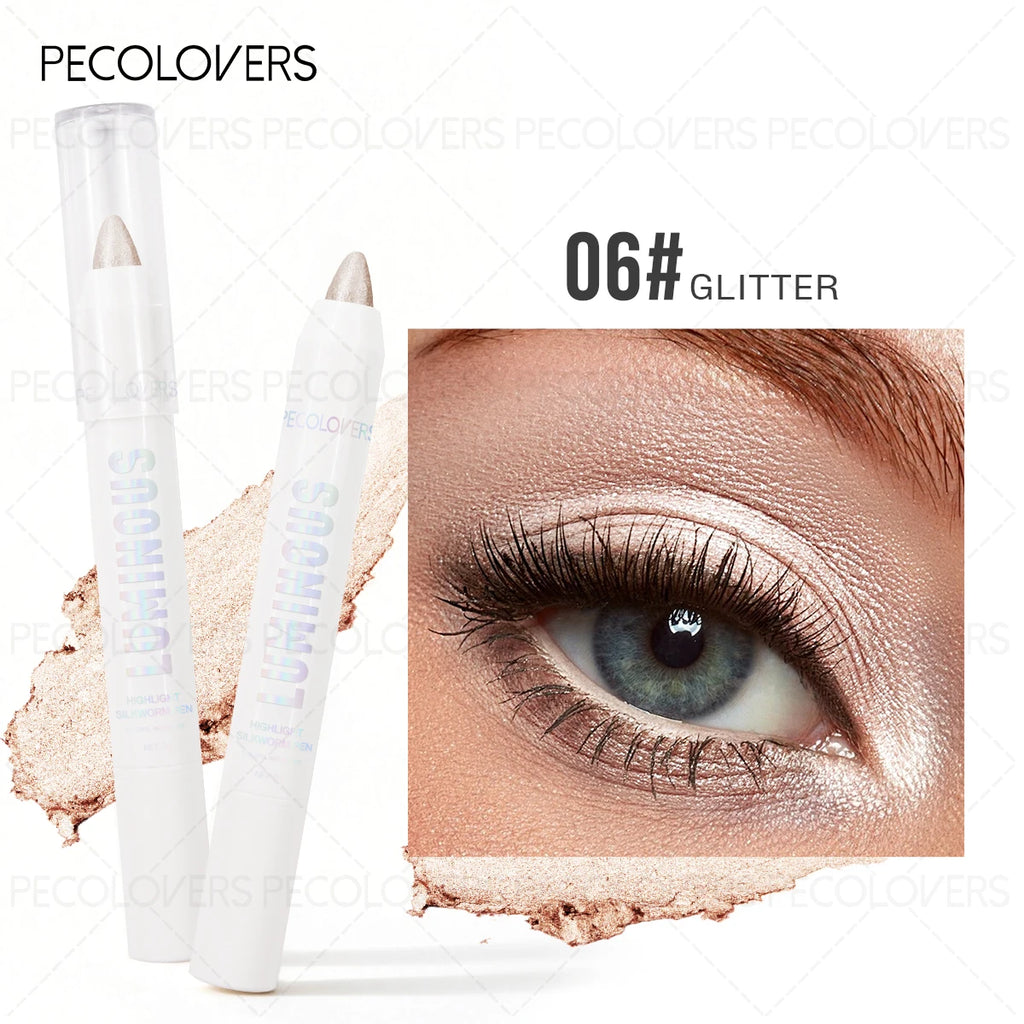 Pearl Shimmer Brown Tones Eyeshadow Pencil Under Eye Brightener Stick Qme 06