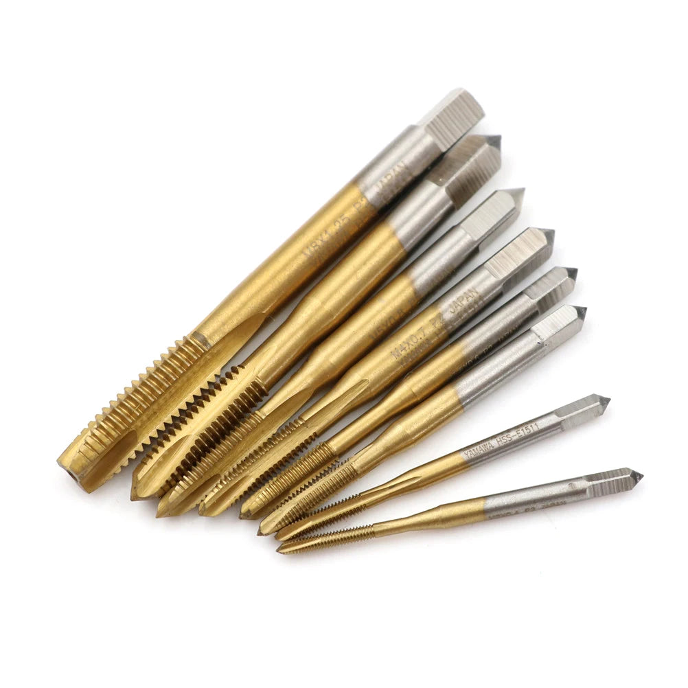M2/M2.5/M3/M3.5/M4/M5/M6/M8 HSS Metric Straight Flute Thread Screw Tap Plug Tap Qme
