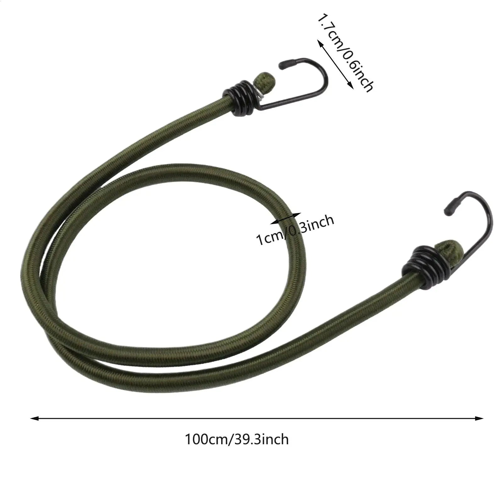 Bungy Cords Hooks Elastic Rope 39 37 Inches Straps Car Van Travel Qme