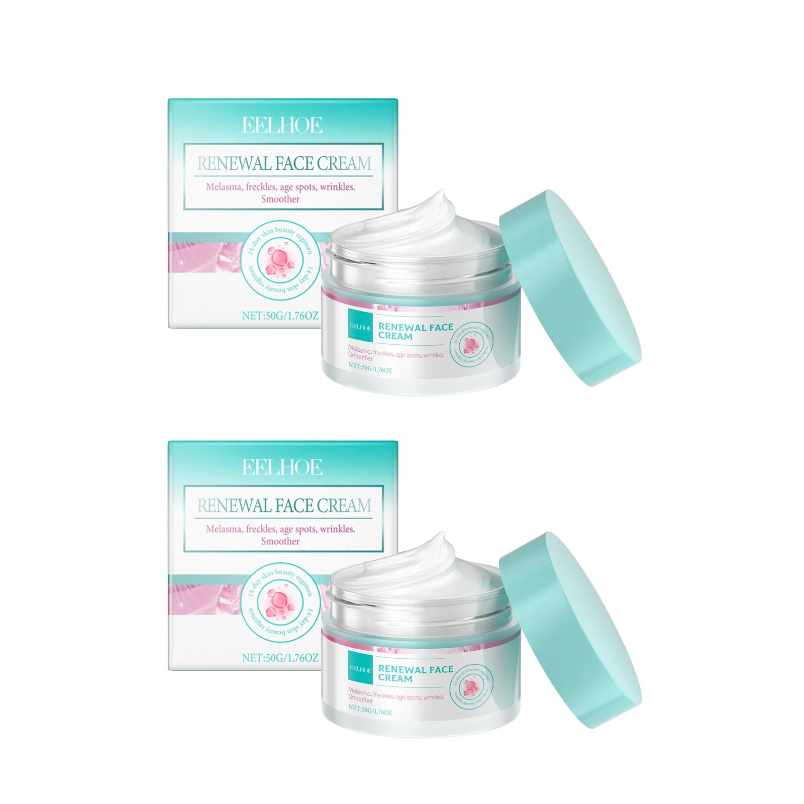 Collagen Firming Facial Cream Renewal Deep Nourish Reduce Dark Spots Freckles Brightening Smooth Skin Lifting Firming Cream Qme 2 x 50g Boxed