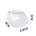 1/2/6PCS Transparent Door Stopper Self-adhesive Anti-collision Silent Door Stopper To Protect Walls Furniture Home Improvement Qme Fully transparent L 1pcs