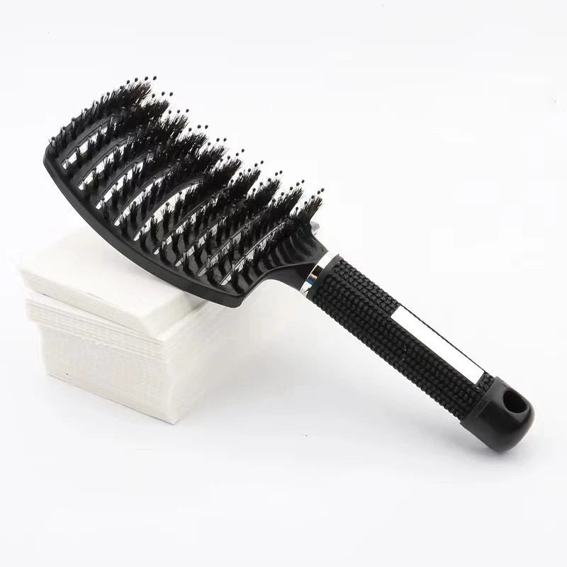 Magic Scalp Massage Brush Detangling Hair Women Wet Curly Comb Fluffy Qme Black China Mainland