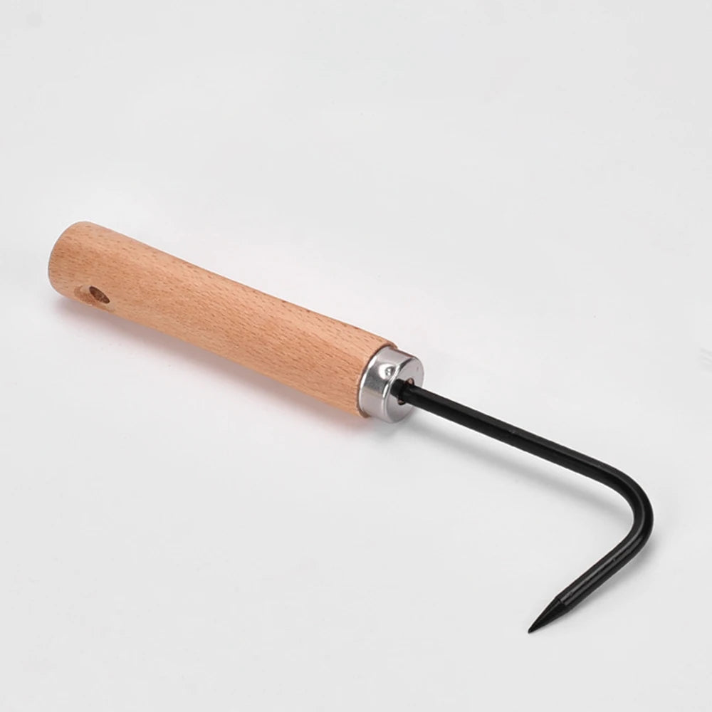 1PC Single Claw Hook Soil Loosening Tool Root Hook Garden And Gardening Tool Pot Bonsai Maintenance Root Picker Grass Puller Qme