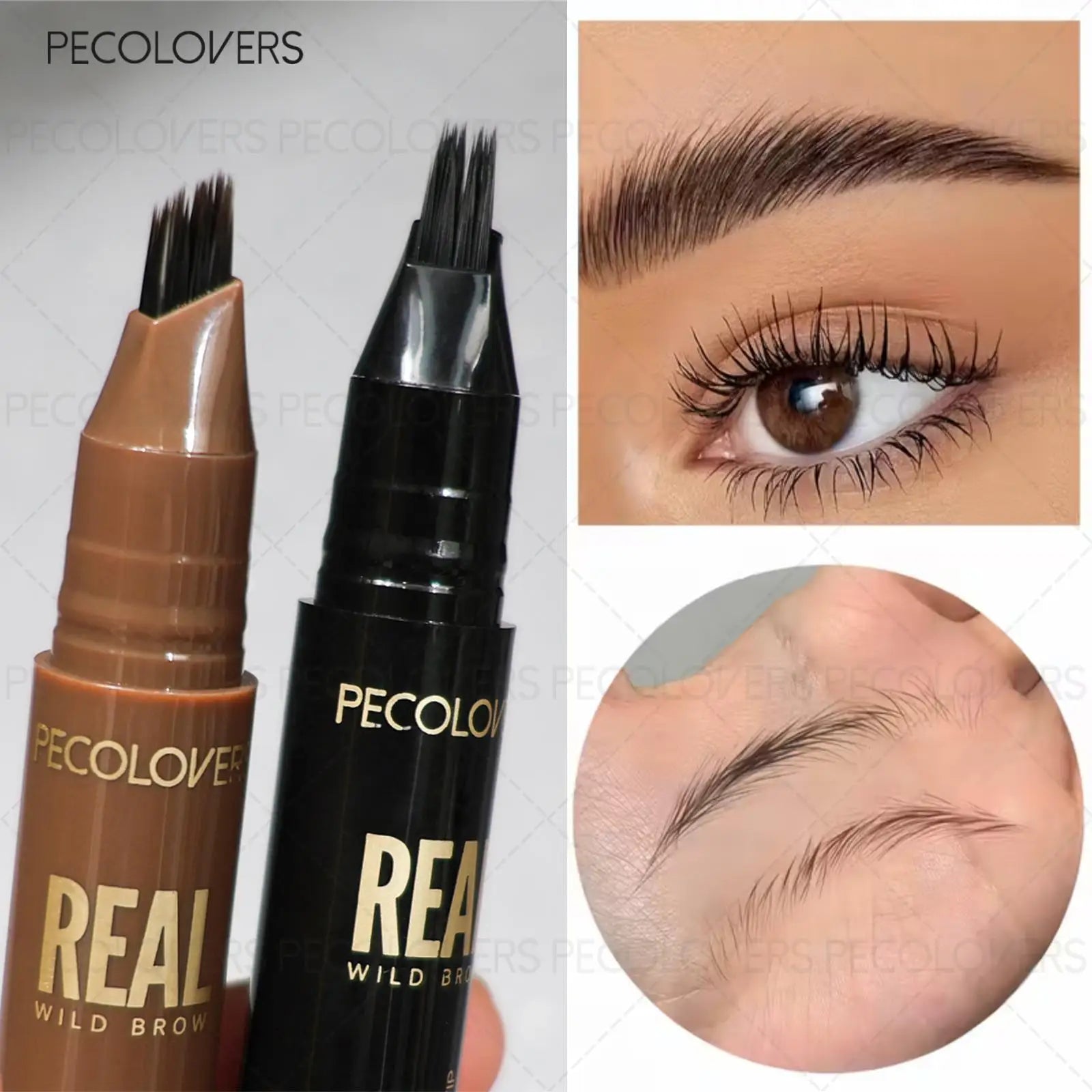 1PC Multi Fork Eyebrow Pencil, Multi-color Selection, Filling The Gap in The Eyebrow Area, with Distinct Eyebrows At Every Root Qme