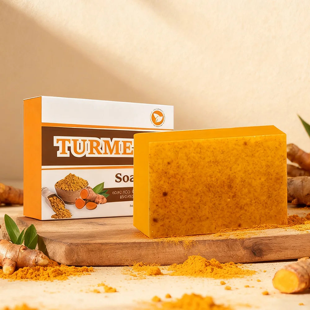 Turmeric Acne Removing Whitening Essential Oil Soap Collagen Protein Qme
