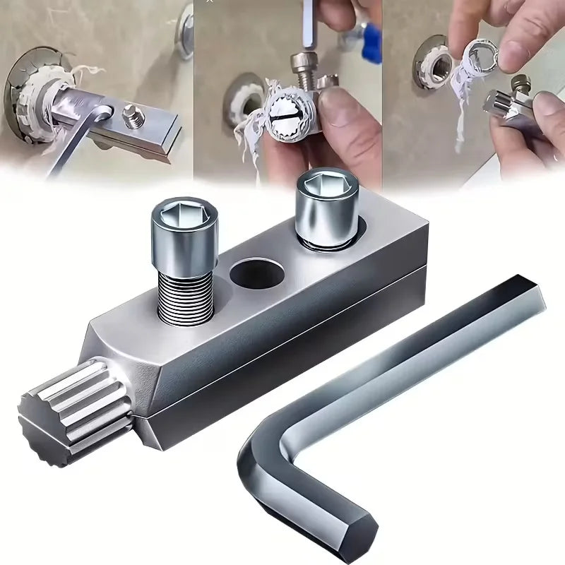 New Faucet Angle Valve Broken Wire Extractor Tool for Faucet Angle Valve Wire Remover Tool Portable Tap Water Pipe Repair Kit Qme