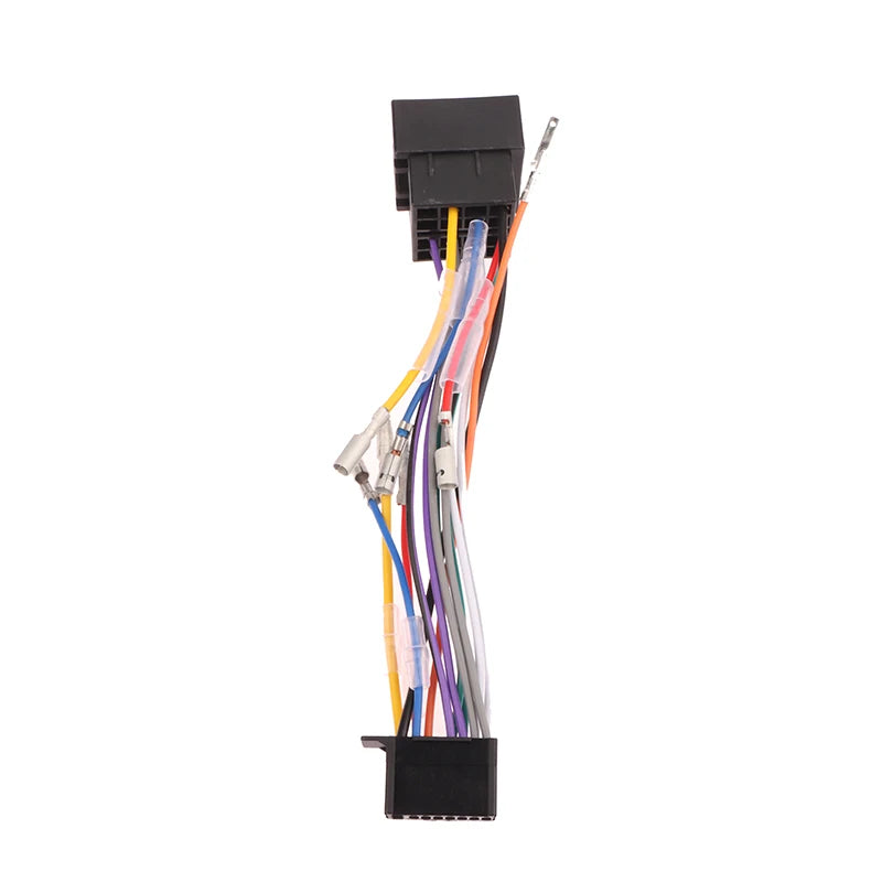 Car Stereo Radio ISO Standard Wiring Harness Connector Plug Cable Qme