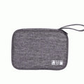 A Cable Storage Bag Waterproof Digital Electronic Organizer Portable USB Data Line Charger Plug Storage Bag Travel Organizer Qme Light gray