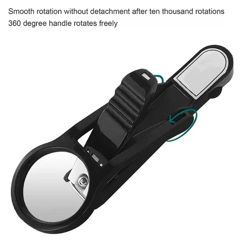 Senior Special Nail Clipper Magnifying Glass Stainless Steel Sharp Qme