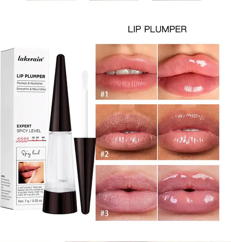 Instant Lip Plumper Gloss Oil Lip Long-Lasting Moisturizer Volume Boosting Lip Oil Volumizing & Hydrating Non-Dry Plump Qme