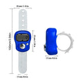 1pc random Electronic Finger Counter Hand Tally Counter LCD Digital Counter Resettable LCD Digital Counter Small Finger Counter Qme 1pc Random Color