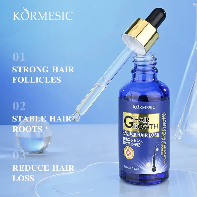 Hair Growth Serum Anti Loss Regrowth Hair Growth Oil Prevent Baldness Repair Damage Scalp Massage Moisturizing Nourish Hair Care Qme