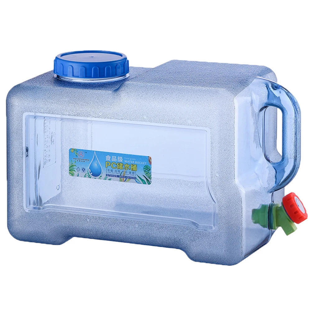 5L Water Container with Faucet Camping Water Container Portable Multipurpose for Outdoor Hiking Travel Emergency Qme 12LLLL