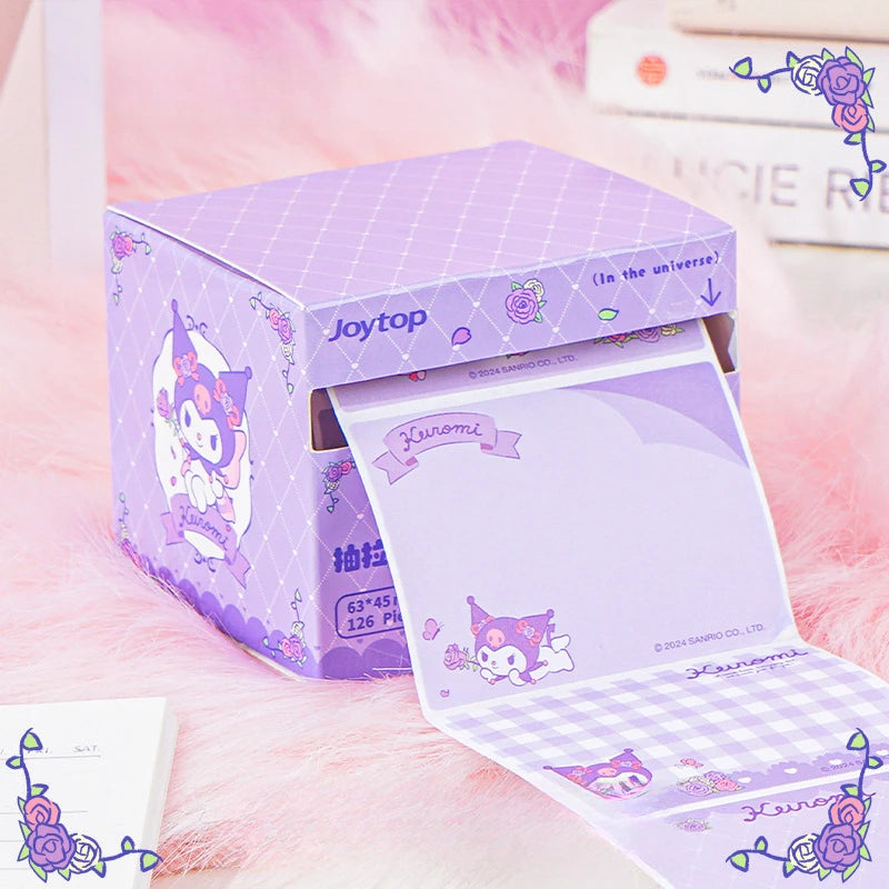 Hello Kitty Kuromi Pull-out Sticky Notes Cute Mistake-tracking Qme