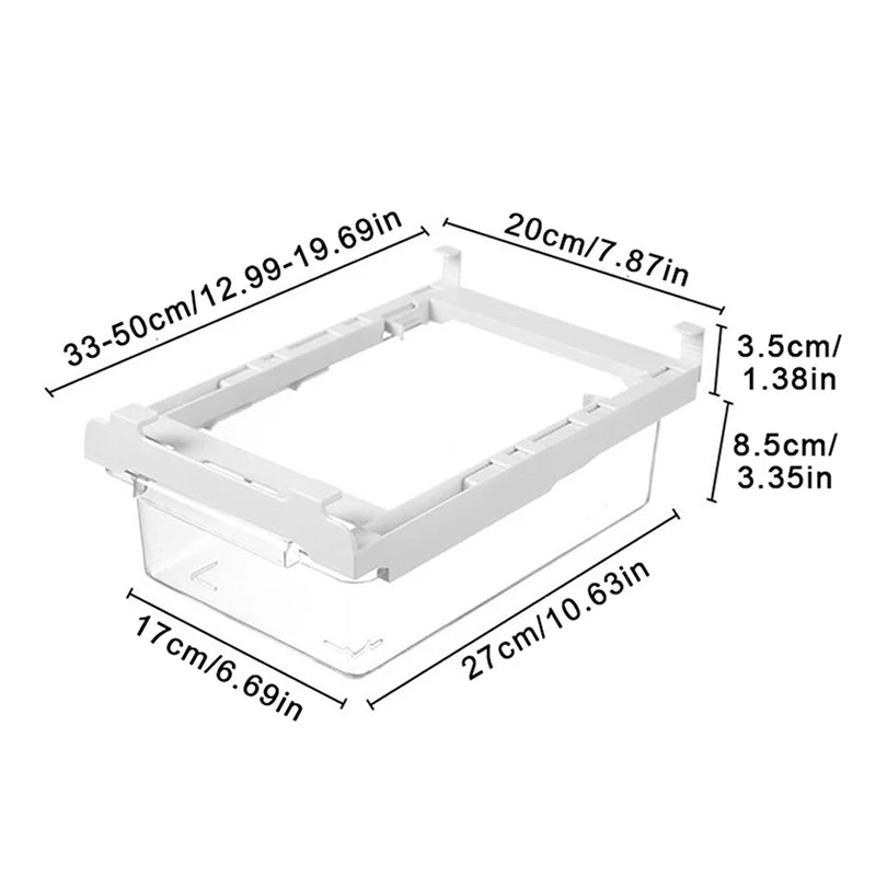 Refrigerator Drawer Kitchen Storage Box Fruit Vegetable Preservation Qme
