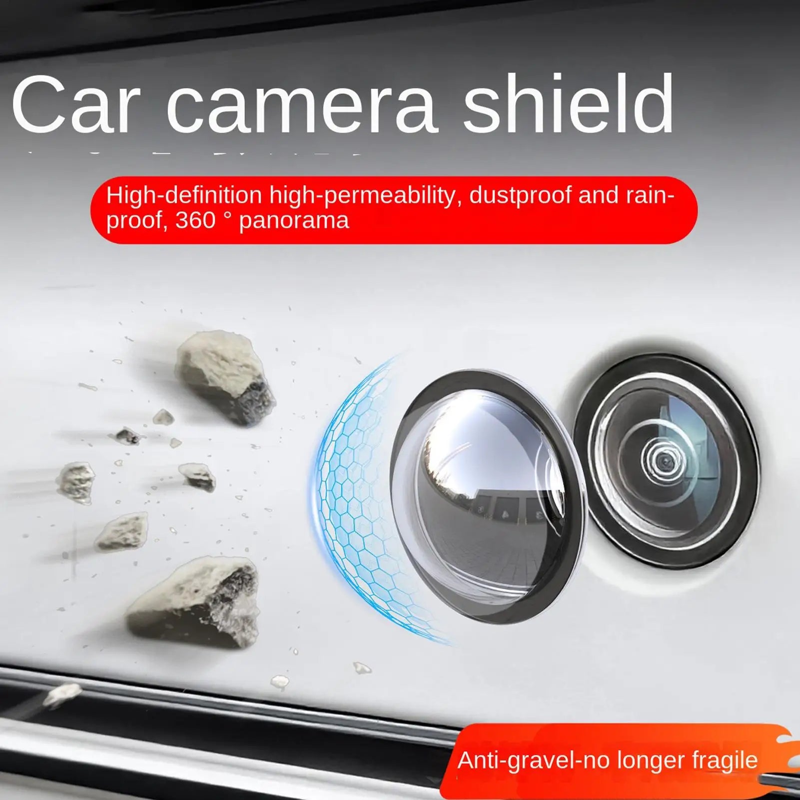Universal Car Camera Lens Protector Anti Scratch Waterproof Car Rear View Backup Camera Cover for Car Accessories Qme